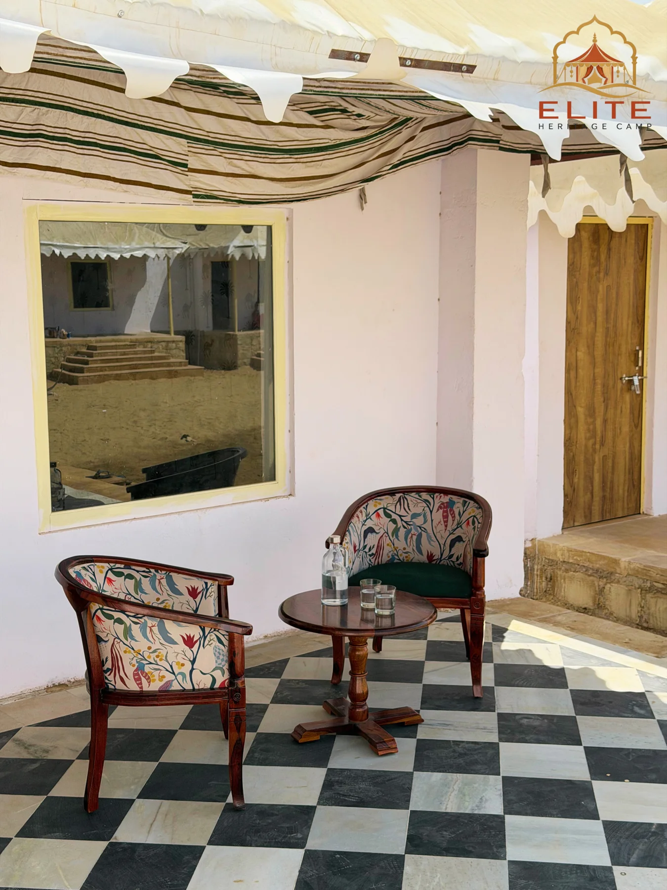 Camp outdoor seating